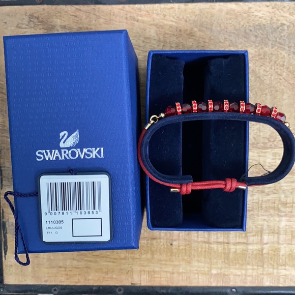 NWT Swarovski | Red Beaded Bracelet - Picture 2 of 5